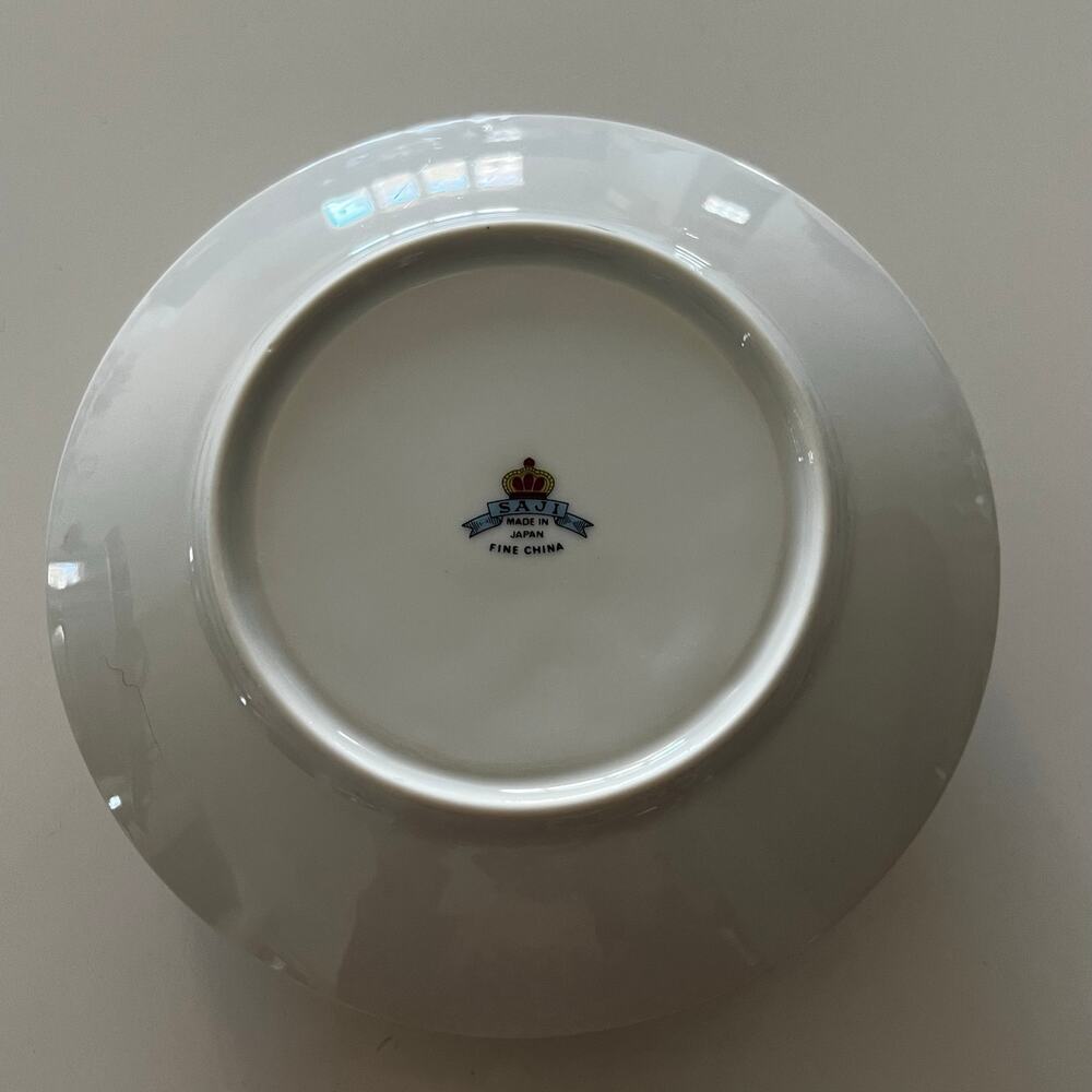 Vintage SAJI Japan Fine China Imari Royal Pheasant 9pc Set - 5 Plates & 4 Cups - Picture 5 of 16